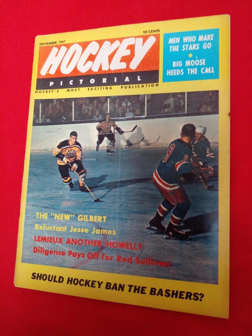 Журнал HOCKEY PICTORIAL НХЛ Хоккей 1967 Канада США Бобби Орр