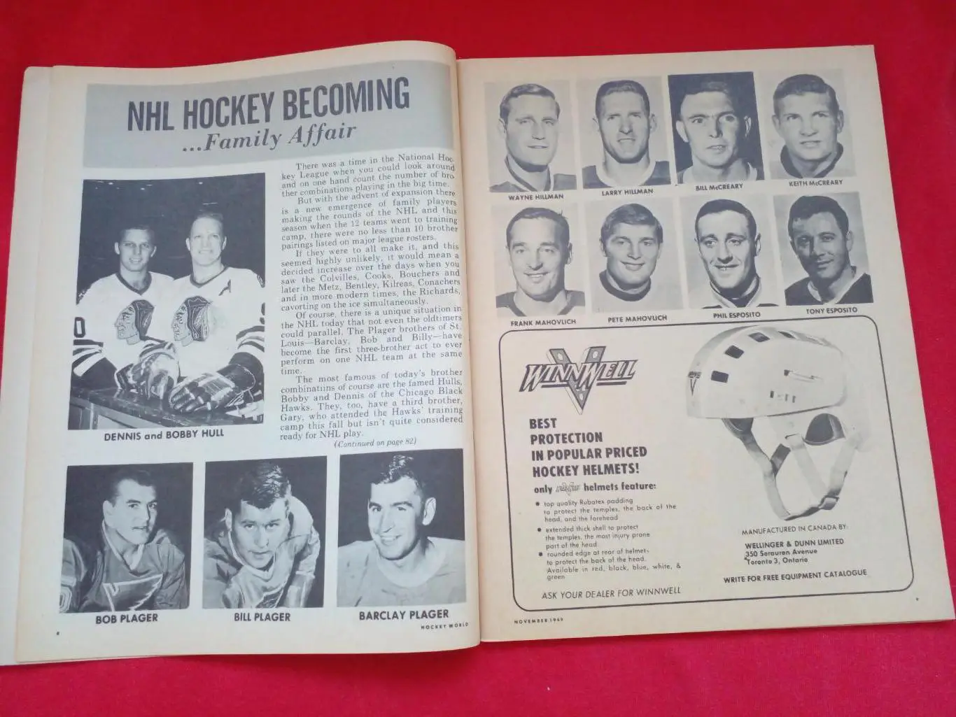 Журнал HOCKEY WORLD НХЛ Хоккей 1969 Канада США 1