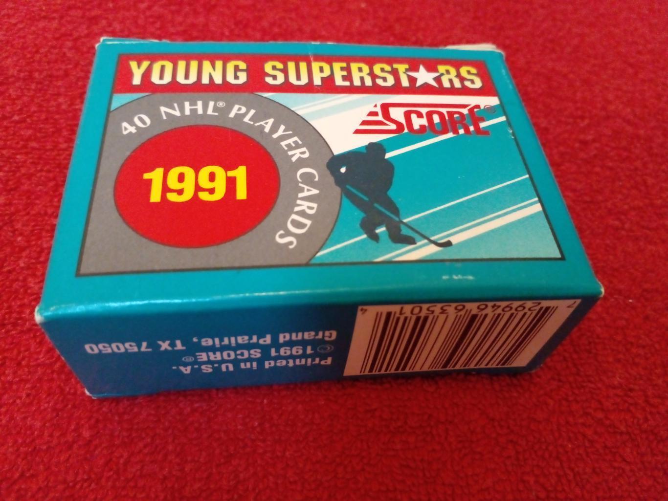 Набор Карточек Хоккей YOUNG SUPERSTARS 1991 НХЛ Полный комплект #1-40