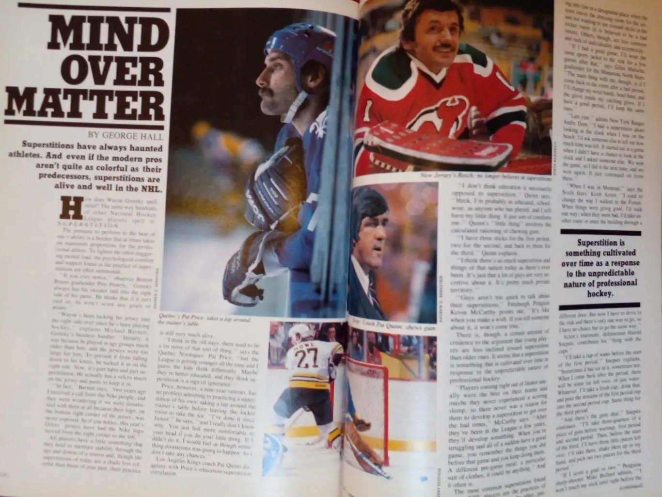 Журнал GOAL Хоккей НХЛ Программа Лос-Анджелес Кингз vs Калгари Флэймз 1984-85 1