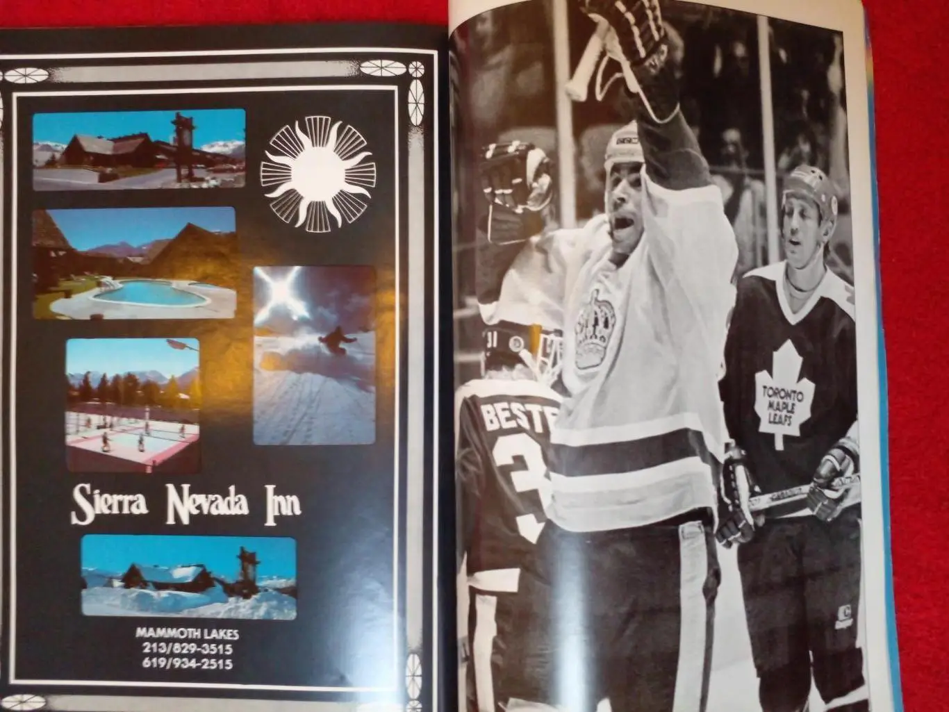 Журнал GOAL Хоккей НХЛ Программа Лос-Анджелес Кингз vs Калгари Флэймз 1984-85 2