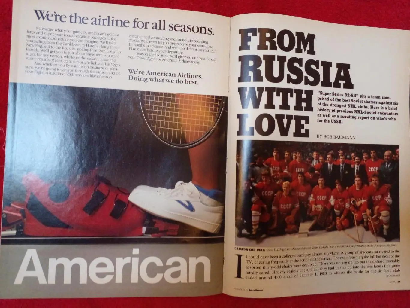 Журнал GOAL Хоккей НХЛ 1982-83. Суперсерия, Кубок Канады, СССР Хоккей 1