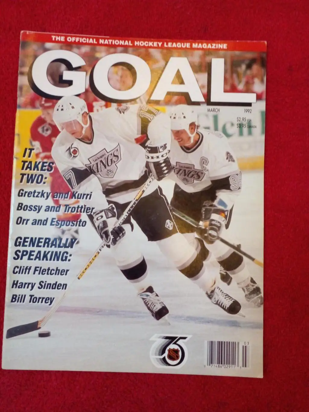 Журнал GOAL Хоккей НХЛ 1992 Гретцки Курри Босси Тротье Орр Эспозито