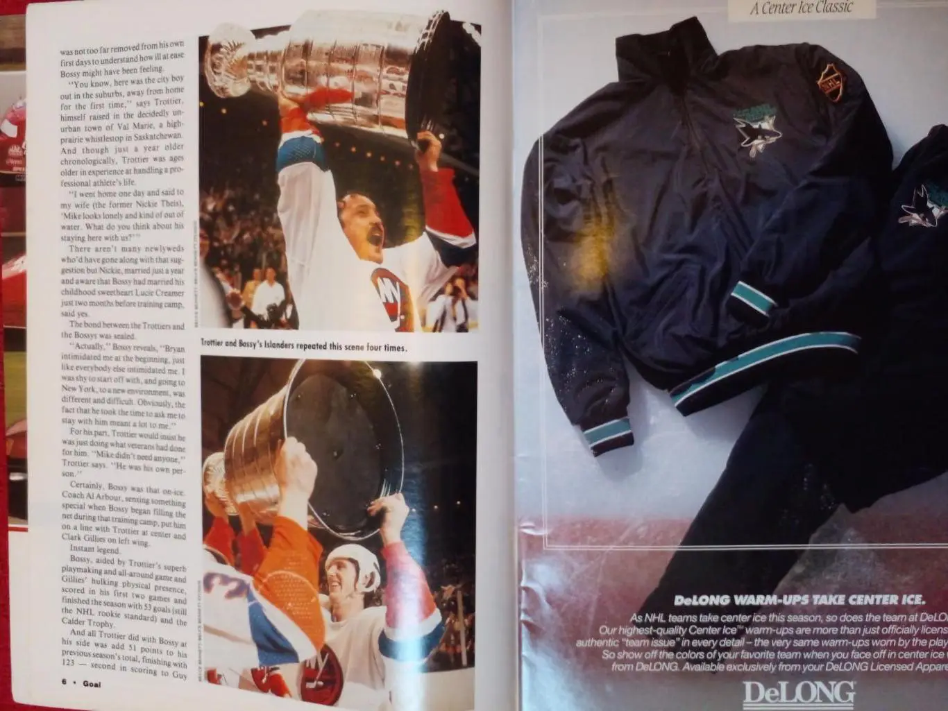 Журнал GOAL Хоккей НХЛ 1992 Гретцки Курри Босси Тротье Орр Эспозито 1