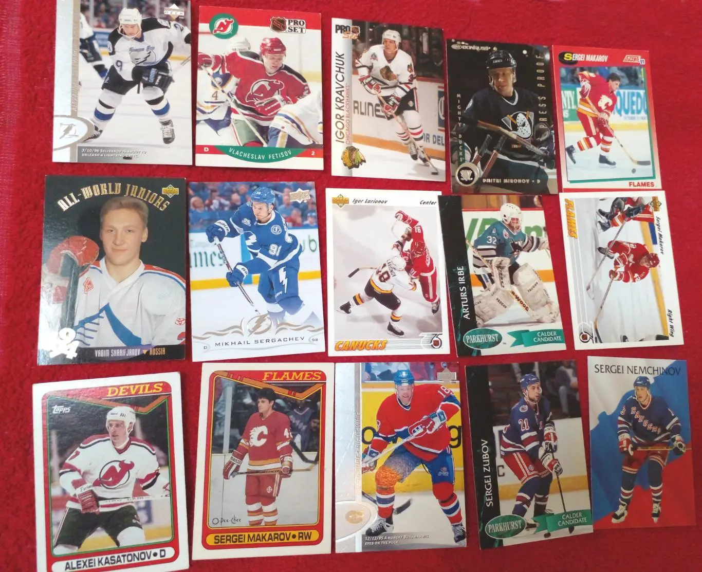 Карточки хоккейные игроков СССР в НХЛ. Лот из 32 шт. 1