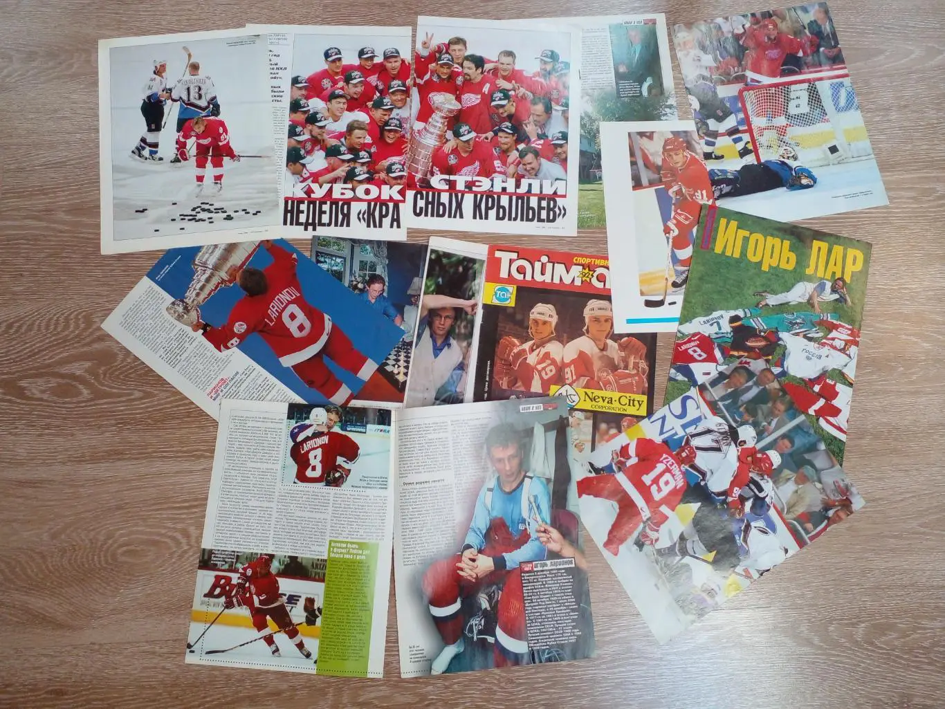 Русская пятерка Детройт Ред Уингз. Подборка из журналов. Федоров Фетисов .......