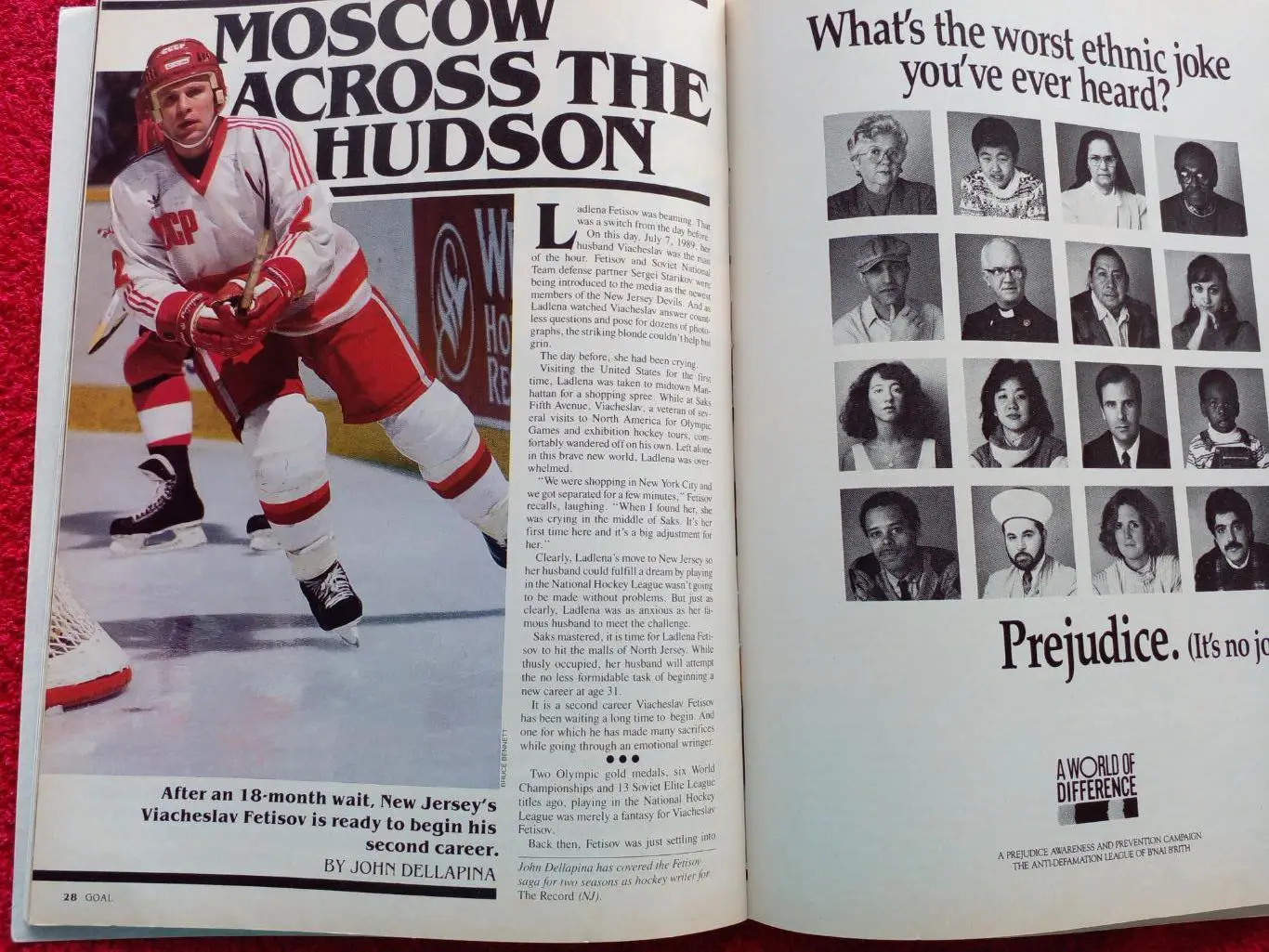 Журнал Программа GOAL Хоккей НХЛ 1989-90 Chicago-Washington Суперсерия CCCP 1