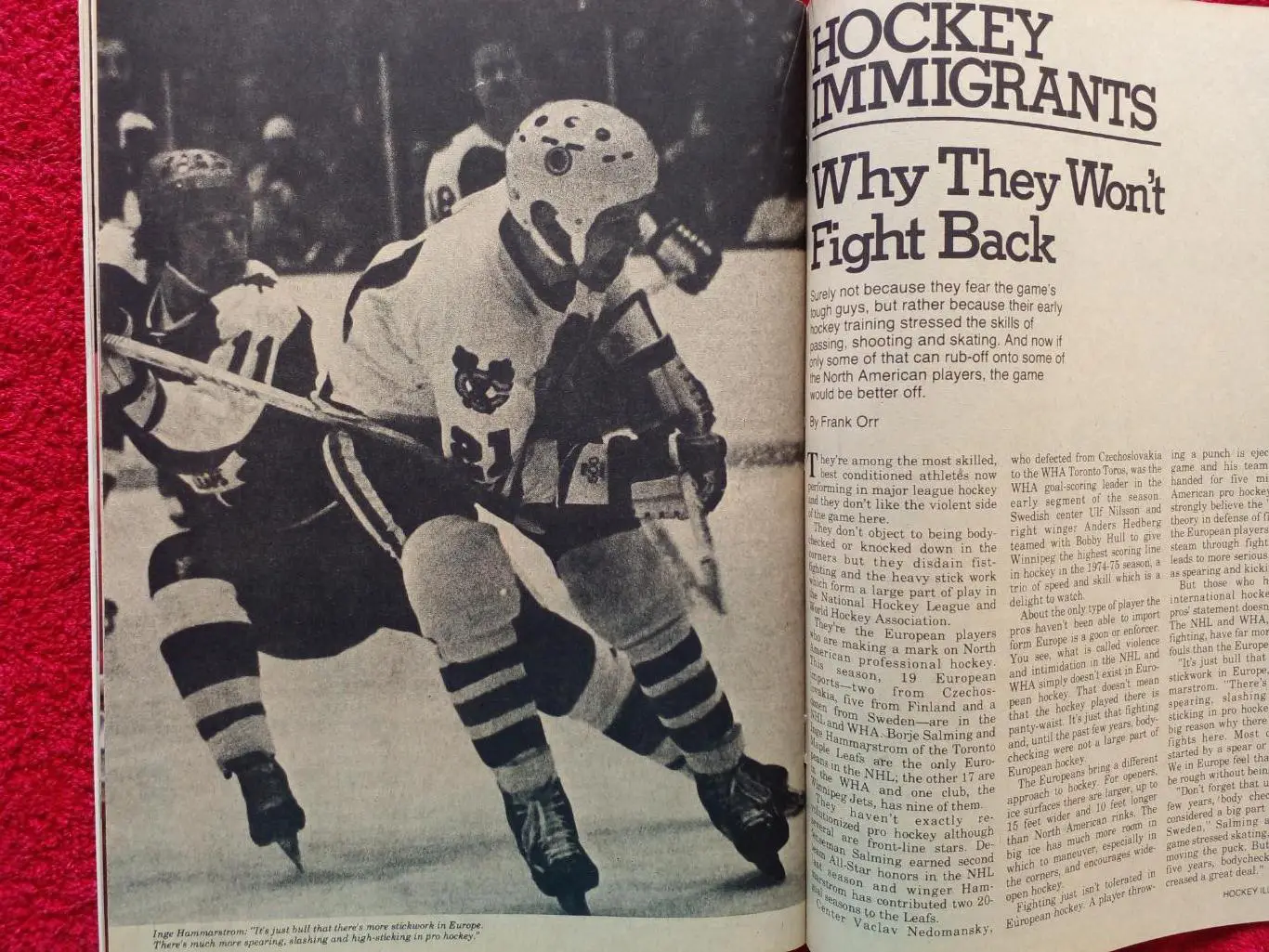Журнал HOCKEY ILLUSTRATED Хоккей НХЛ 1976. Постер Марсель Дионн 4