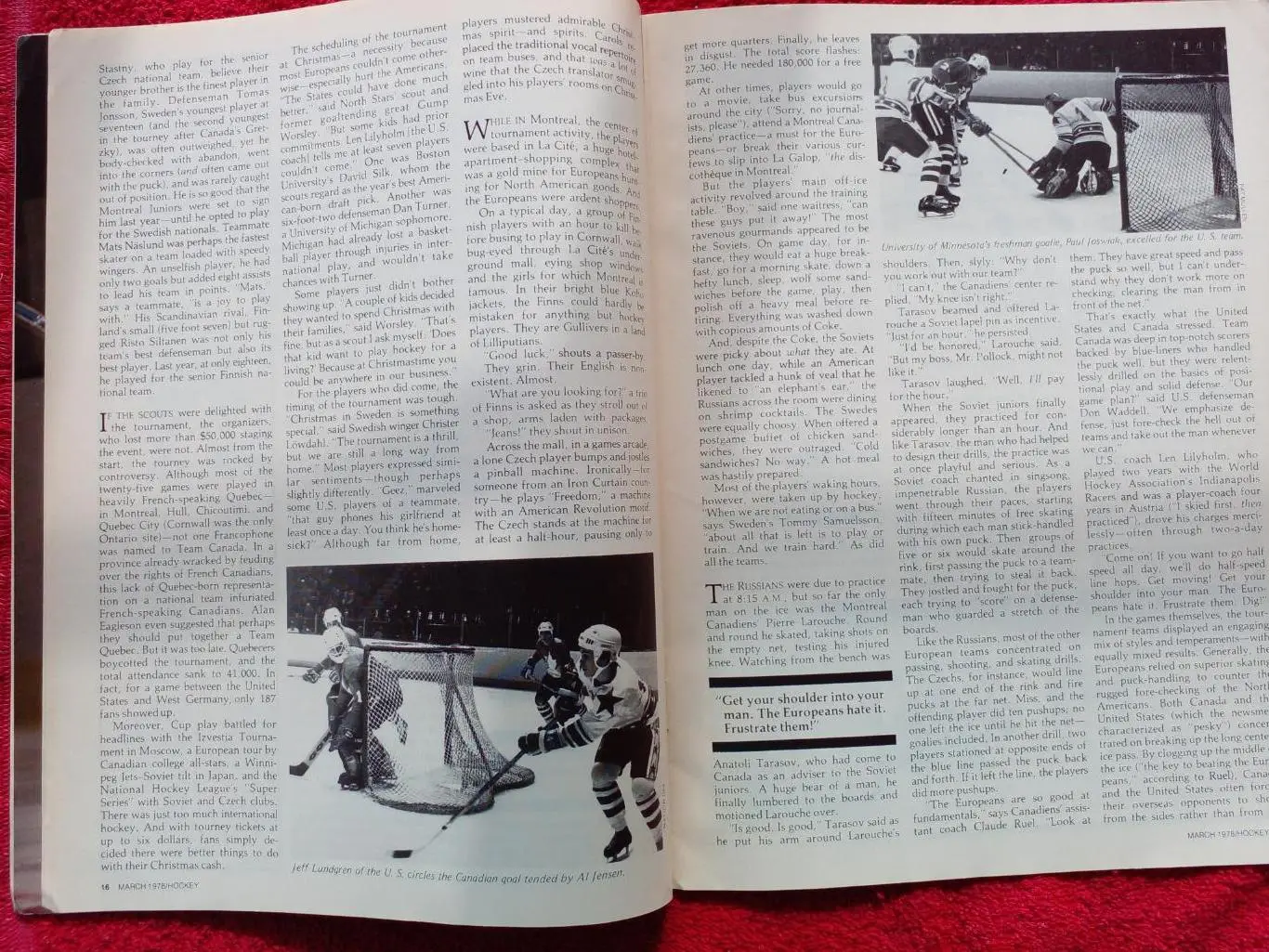 Журнал HOCKEY Хоккей НХЛ 1978. СССР Юниор. Хоккей 3