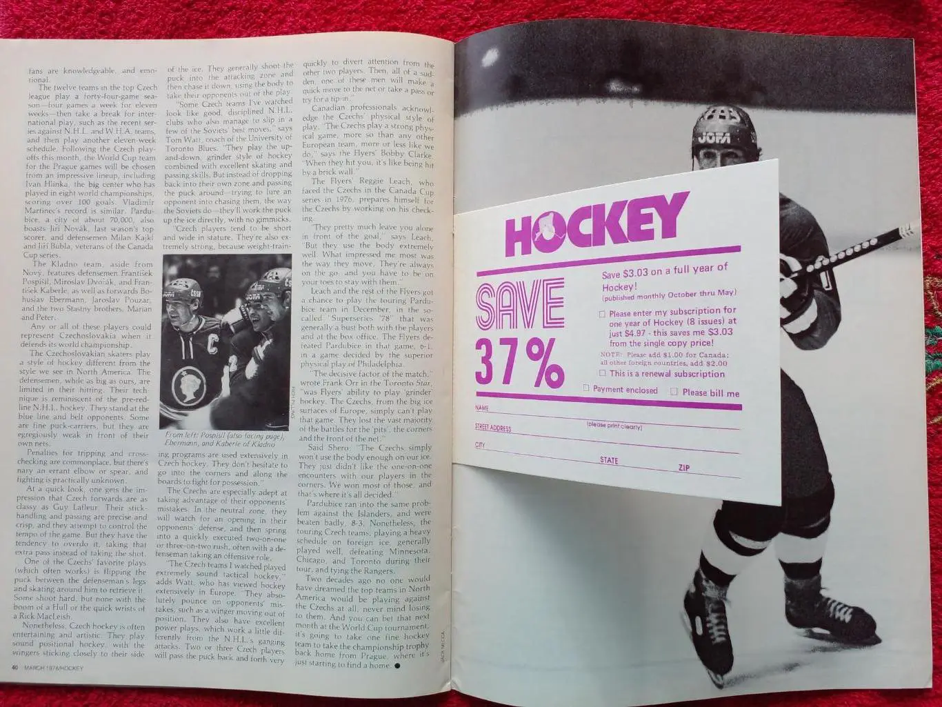 Журнал HOCKEY Хоккей НХЛ 1978. СССР Юниор. Хоккей 6