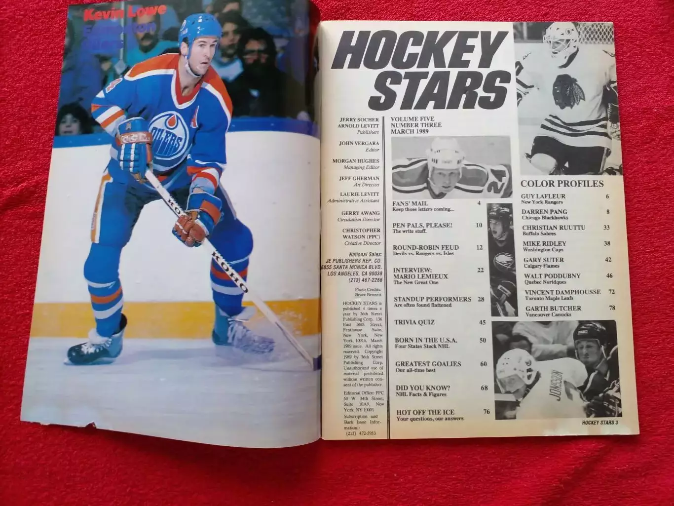 Уэйн Гретцки! Журнал HOCKEY STARS НХЛ Хоккей 1988-89 Канада США 1