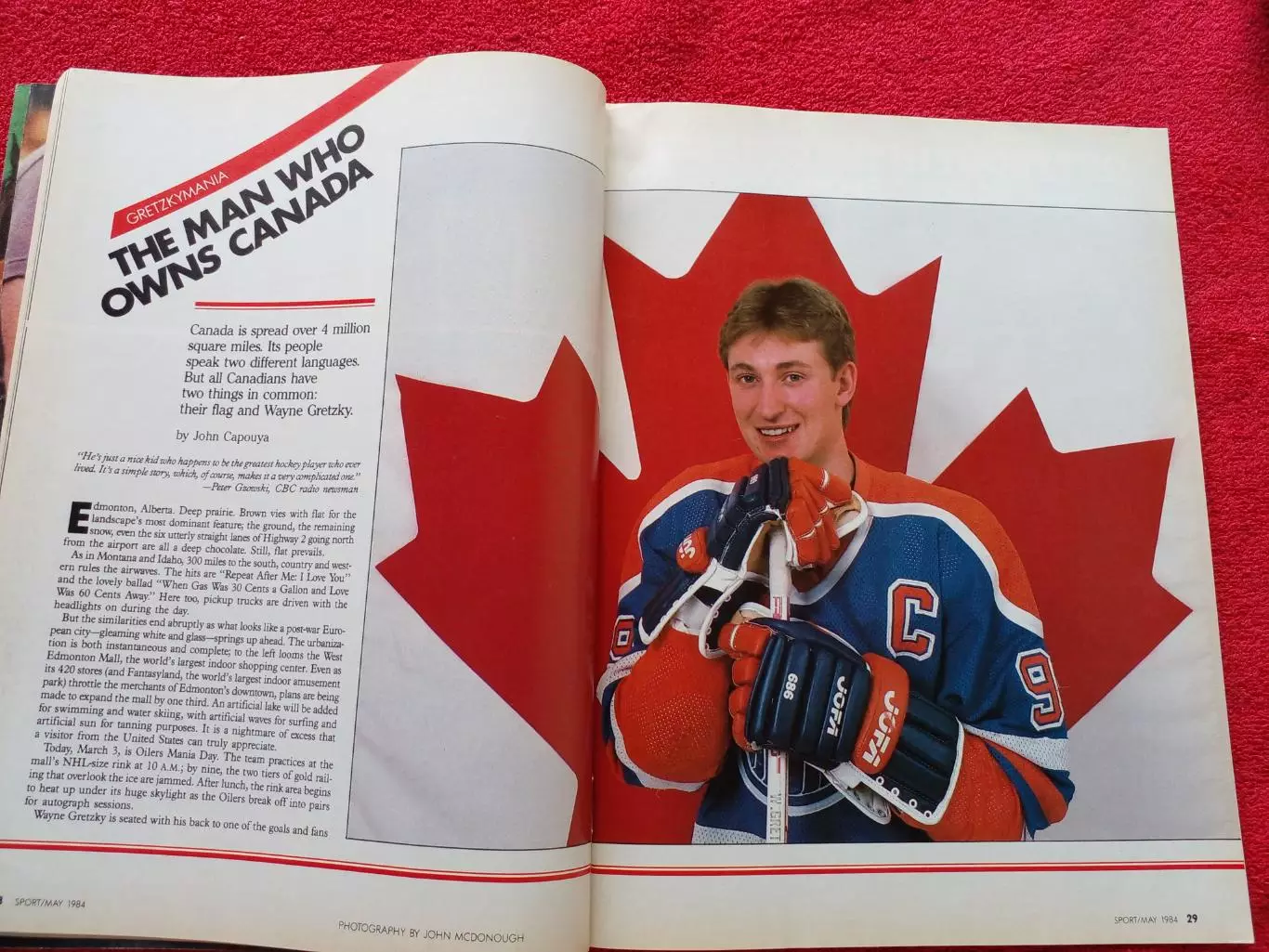 Уэйн Гретцки! Журнал SPORT 1984 Канада США 1