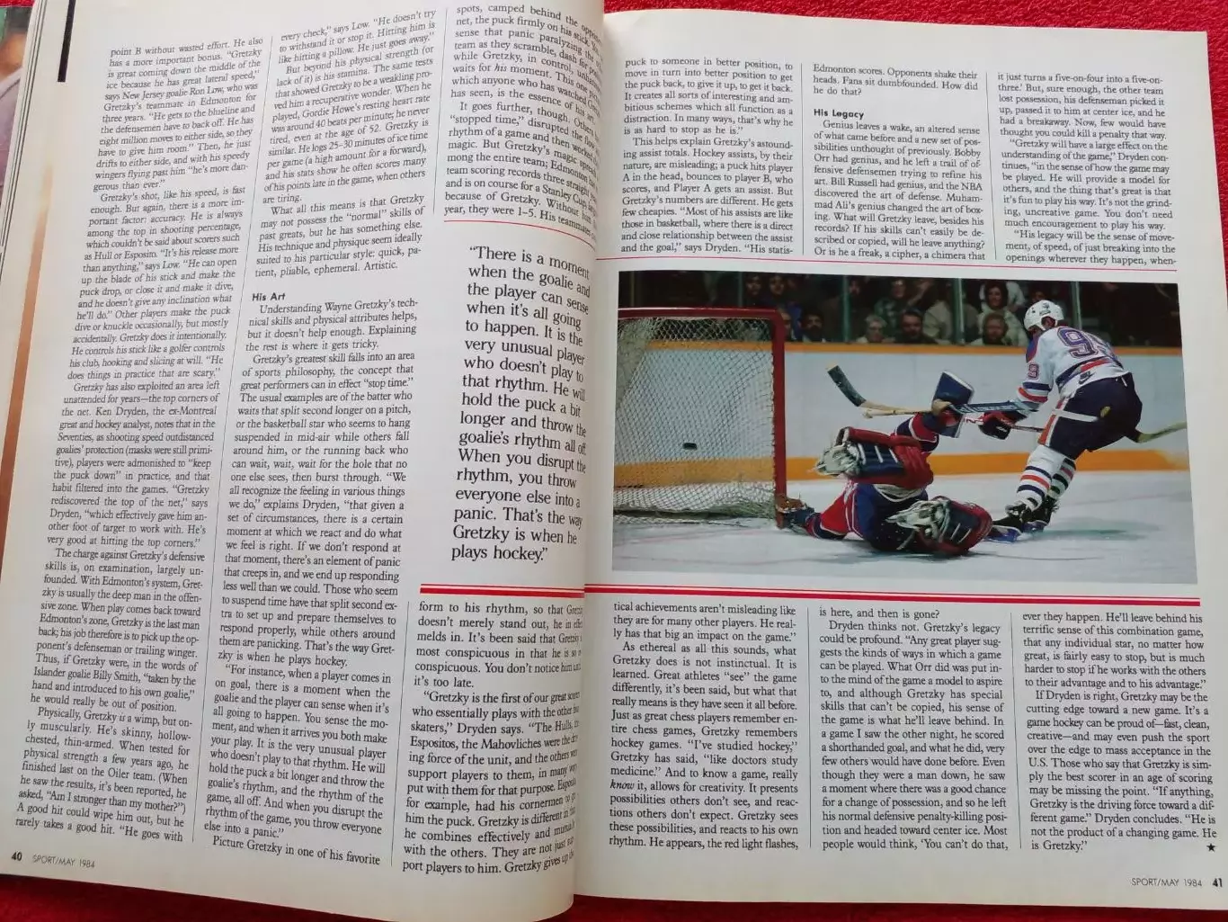 Уэйн Гретцки! Журнал SPORT 1984 Канада США 3