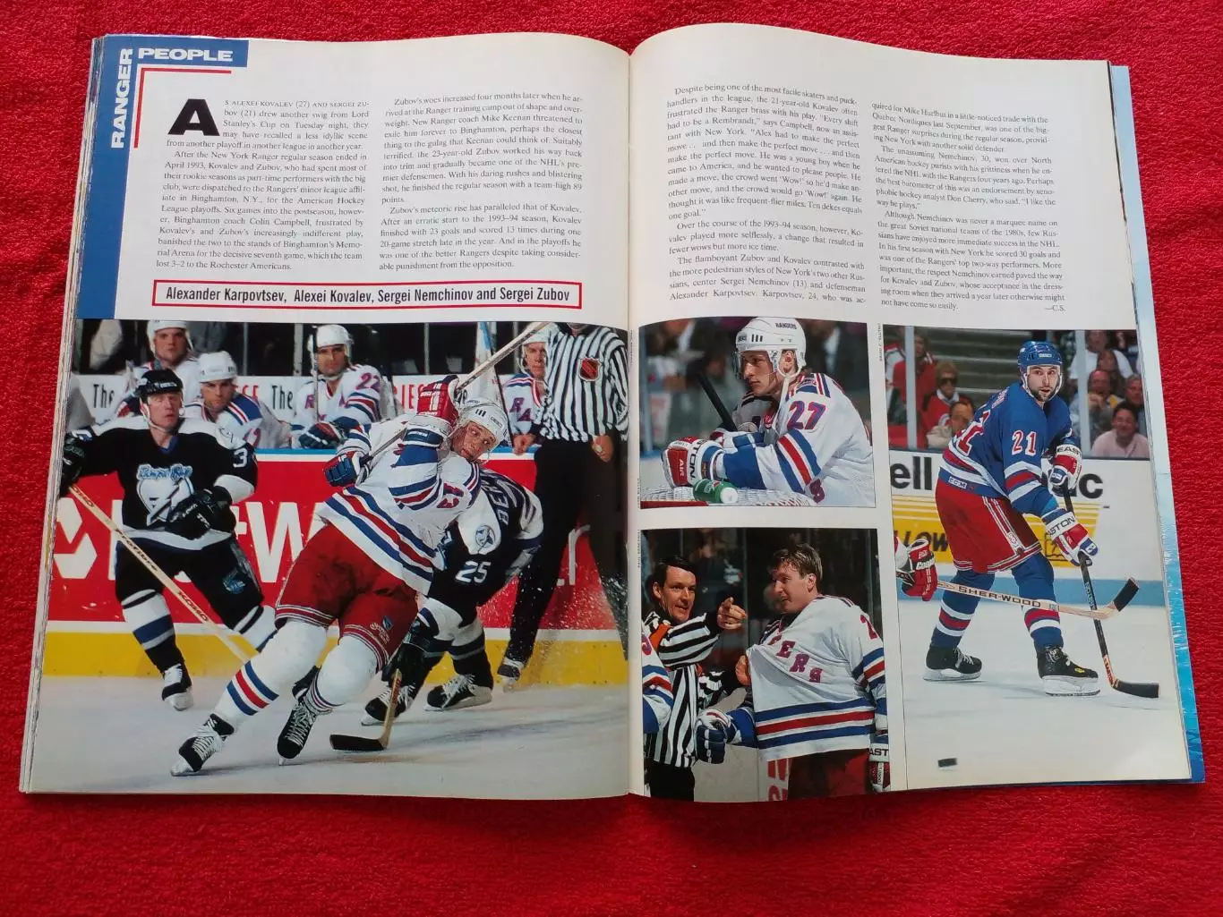 Журнал Sport Illustrated 1994 Хоккей НХЛ Нью-Йорк Рэйнджерс Марк Месье 6