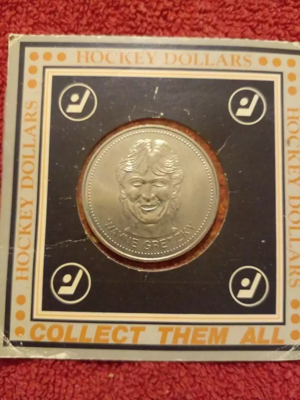 Монета (доллар) Уэйн Гретцки Эдмонтон Ойлерз Хоккей НХЛ