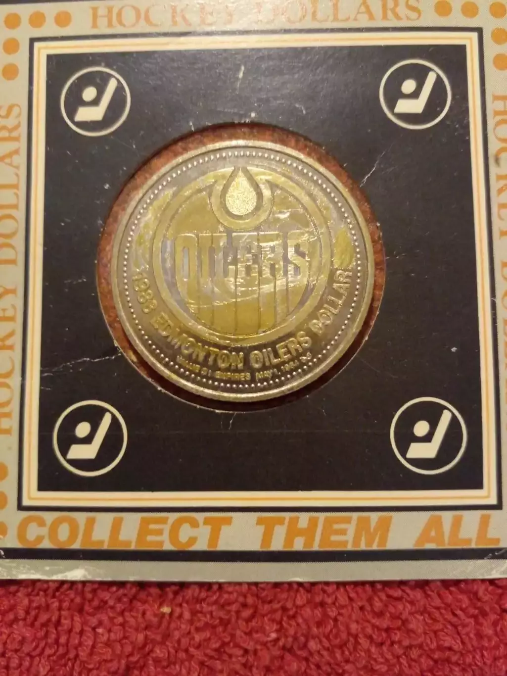 Монета (доллар) Уэйн Гретцки Эдмонтон Ойлерз Хоккей НХЛ 1