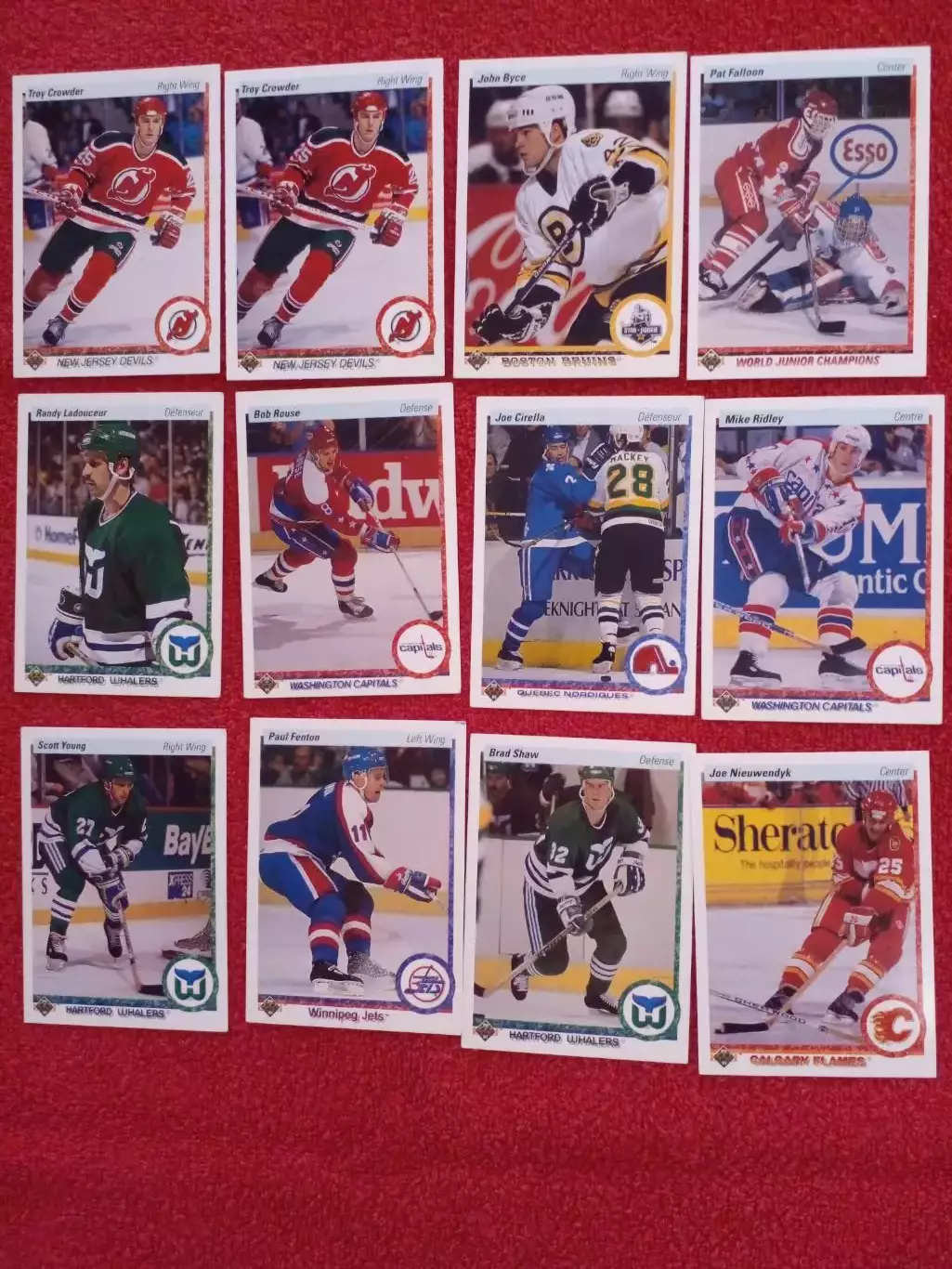 Карточки НХЛ 12 шт.