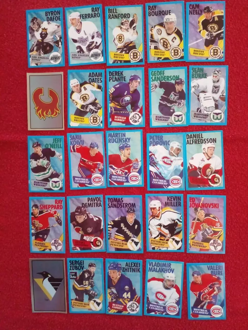 Карточки-наклейки НХЛ 25 шт. Игроки СССР в НХЛ (4 шт)...