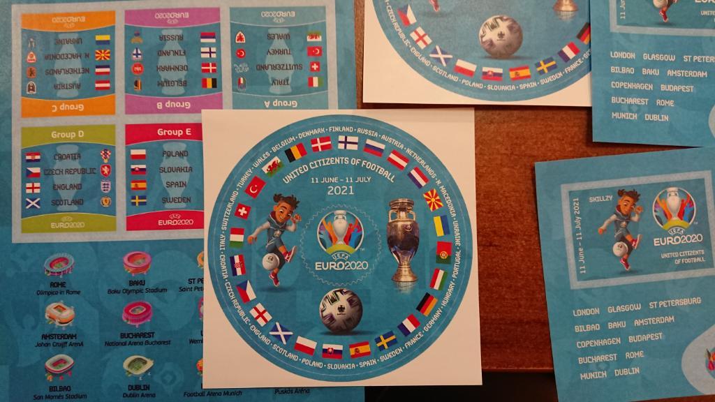 Набор непочтовыхМЛ Чемпионат Европы по футболу 2020 ( 2021) 2