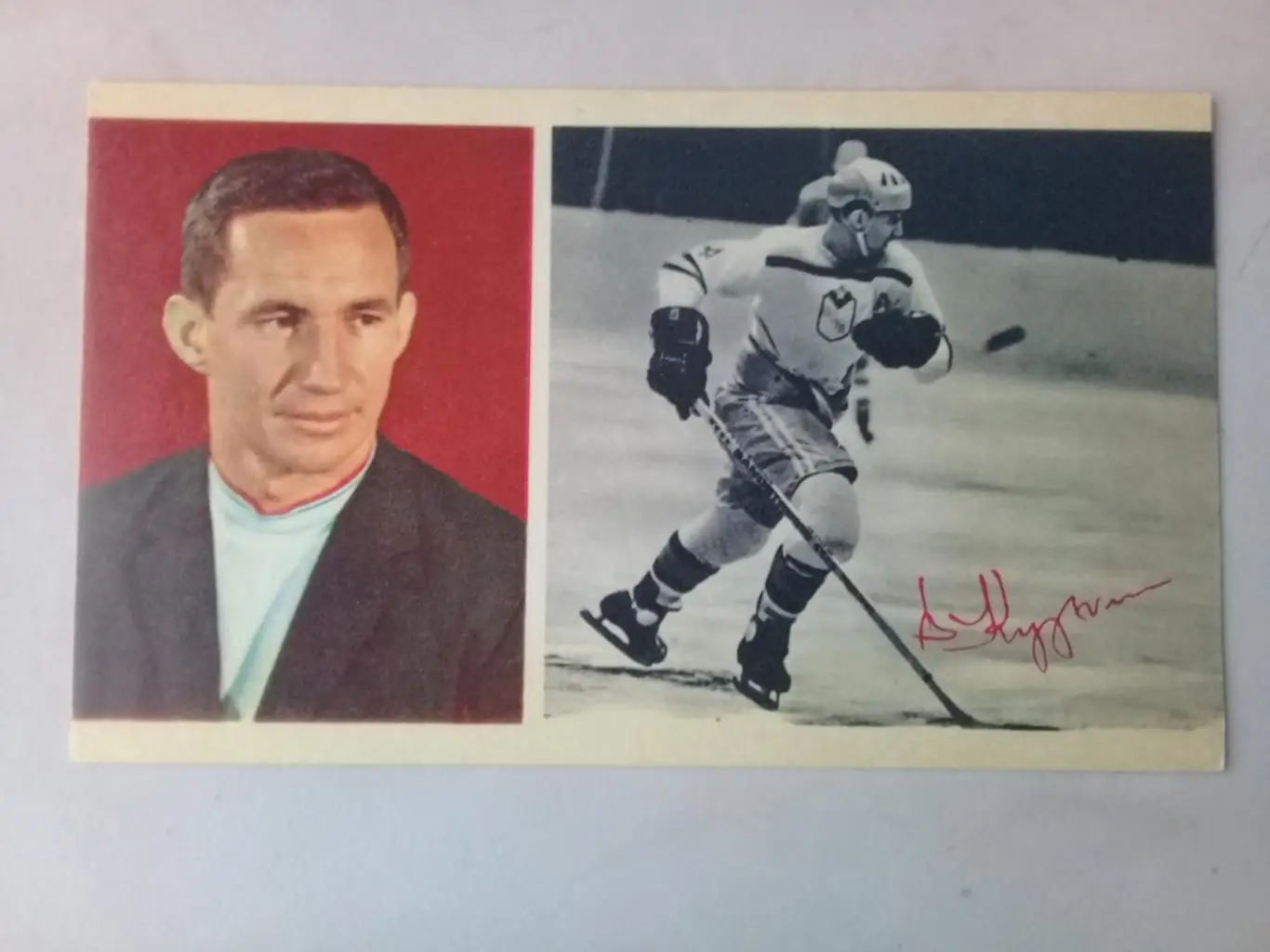 ХОККЕЙ ОТКРЫТКИ 1969 ЧЕМПИОНЫ МИРА И ЕВРОПЫ СБОРНАЯ КОМАНДА СССР 1