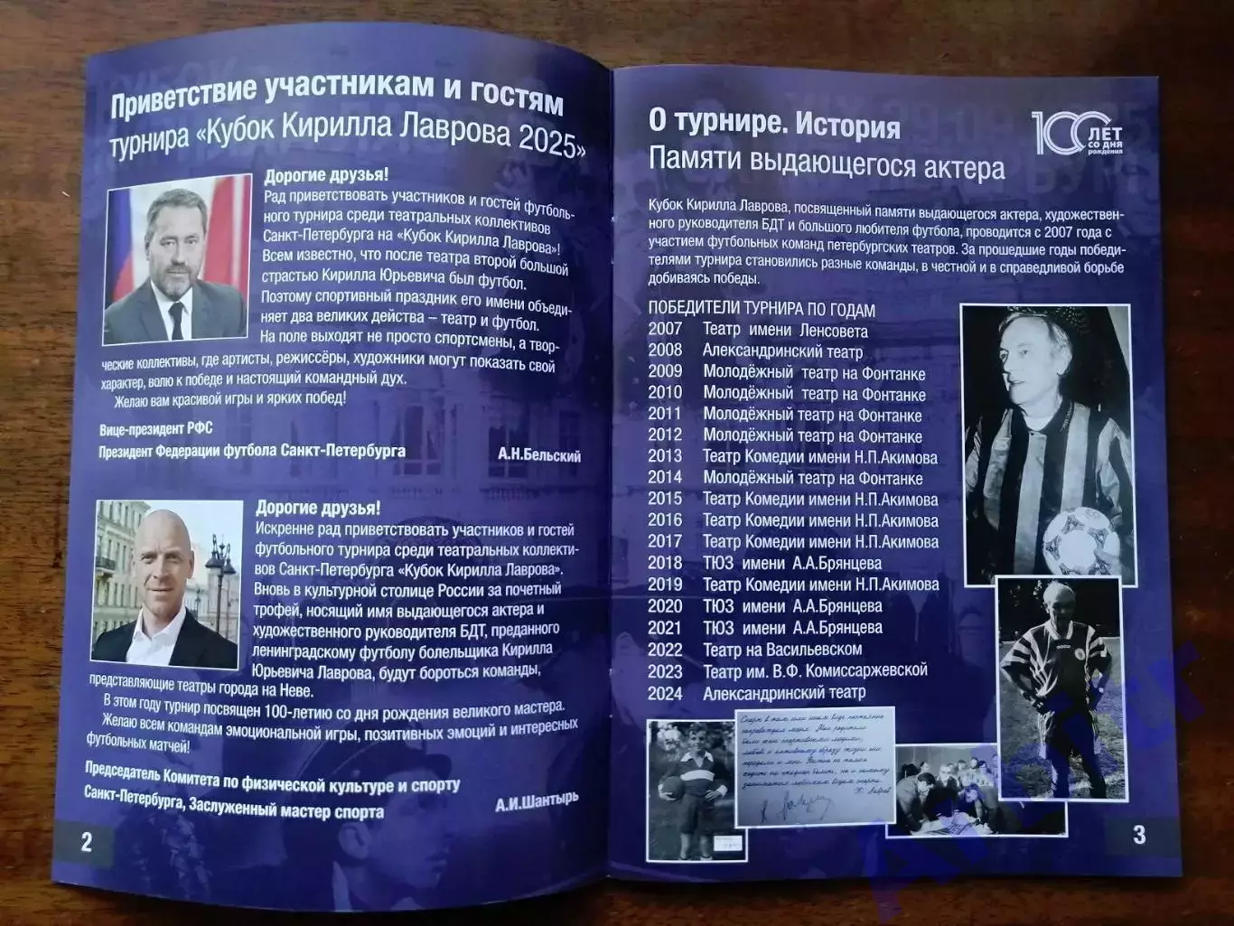 программа Кубок Кирилла Лаврова-2025 среди театров СПб 1