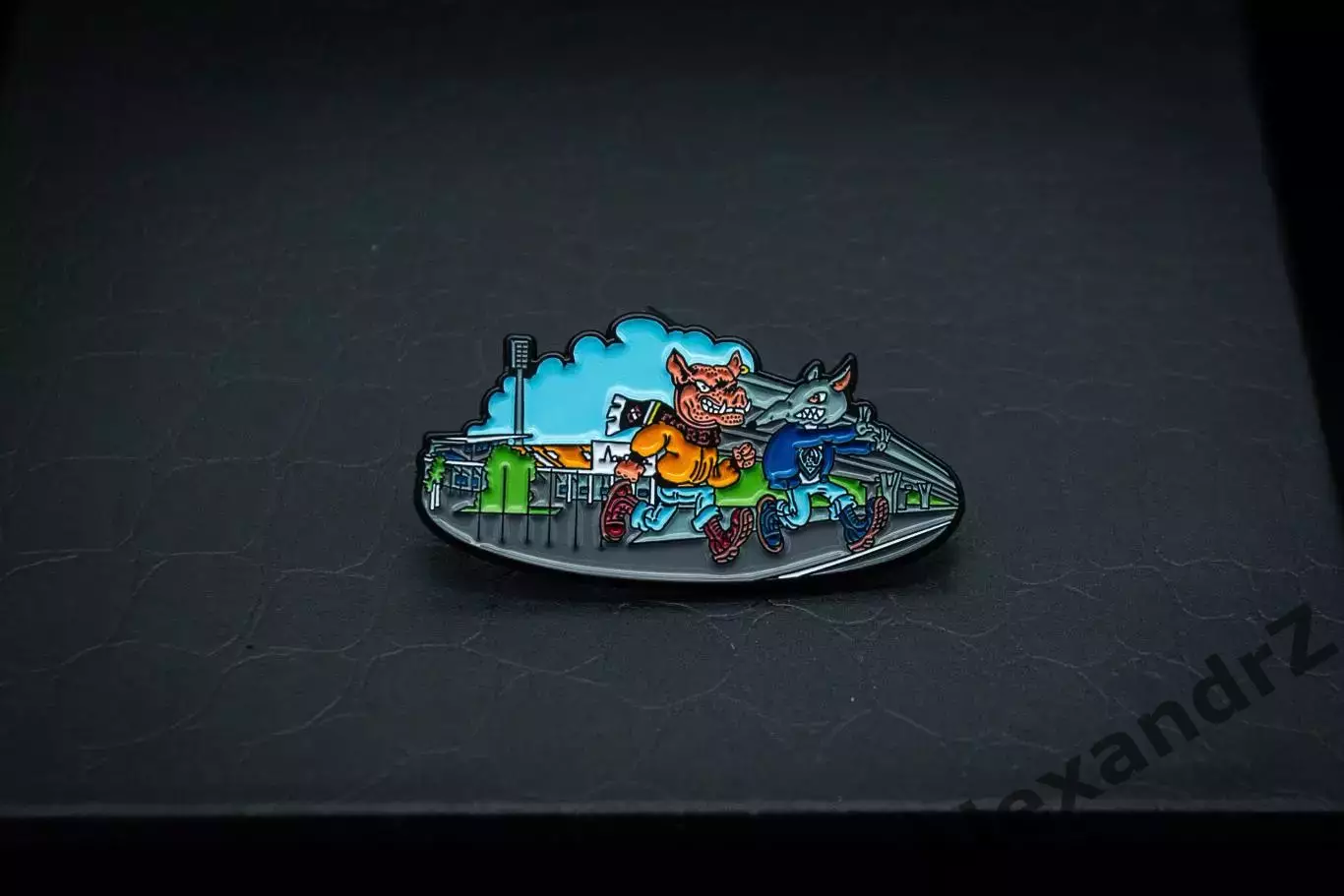 Значок Зенит и Спартак Москва 30.81997 Черкизово. Щелчок. Spartak Moscow.