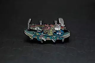 Значок Зенит и Спартак Москва(21.08. 2004 Петровский) Spartak Moscow. ФКСМ