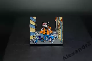 Значок Зенит и Спартак Москва (31.03.2007 Тупик) Spartak Moscow. ФКСМ.