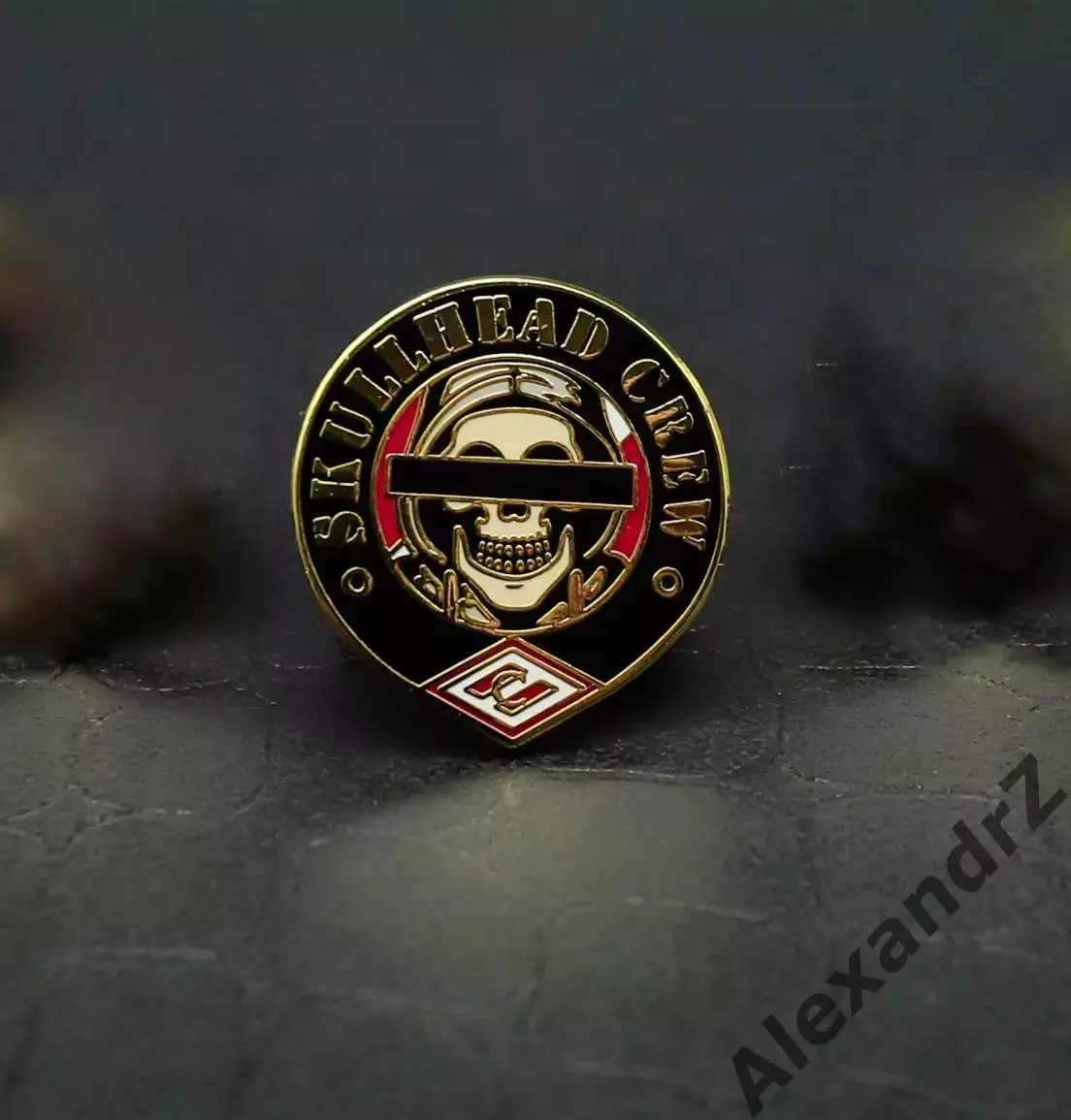 Значок Win or Die Spartak Moscow Skullhead Crew х/ф Околофутбола Спартак Москва