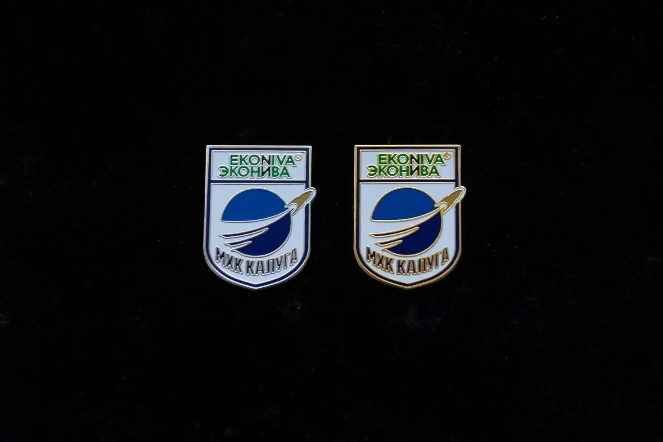 Значок МХК КАЛУГА (Эмблема сезона 2024/25) (на золотом металле) 1