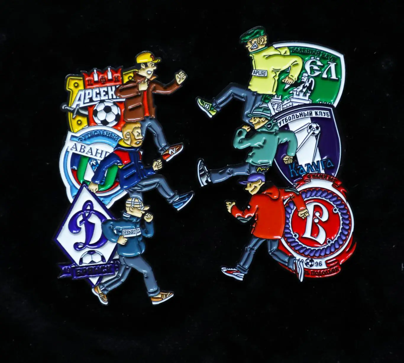 Значки Дерби средней полосы - Орёл, Калуга, Подольск VS Тула, Курск, Брянск