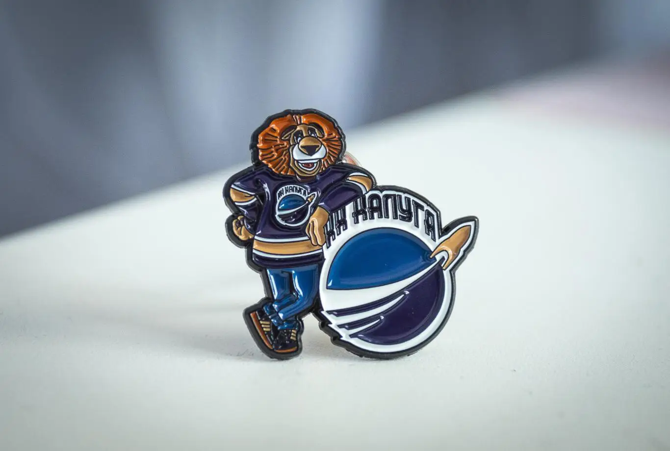 Значок ХК КАЛУГА (Маскот Лев)