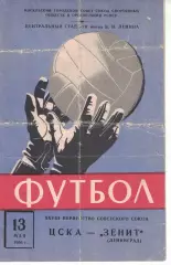 ЦСКА - Зенит Ленинград 13.05.1966 Чемпионат СССР
