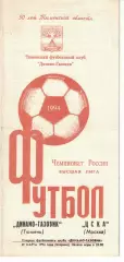 Динамо-Газовик Тюмень - ЦСКА 29.03.1994 Чемпионат России