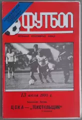 ЦСКА - Текстильщик Камышин 13.07.1993 Чемпионат России