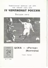 ЦСКА - Ротор Волгоград 24.06.1995 Чемпионат России