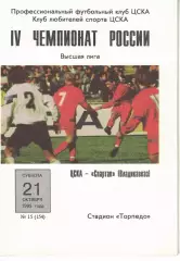 ЦСКА - Спартак Владикавказ 21.10.1995 Чемпионат России