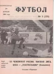ЦСКА - Текстильщик Камышин 24.04.1994 Чемпионат России