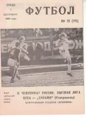 ЦСКА - Динамо Ставрополь 01.09.1993 Чемпионат России