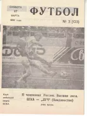 ЦСКА - Луч Владивосток 27.03.1993 Чемпионат России
