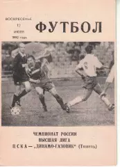 ЦСКА - Динамо-Газовик Тюмень 12.07.1992 Чемпионат России