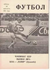 ЦСКА - Памир Душанбе 14.08.1991 Чемпионат СССР (КЛС)