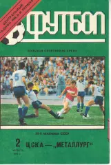 ЦСКА - Металлург Запорожье 02.08.1991 Чемпионат СССР