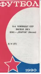ЦСКА - Спартак Москва 20.10.1991 Чемпионат СССР (КЛС) Автографы