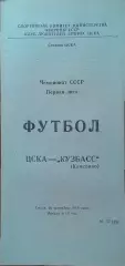 ЦСКА - Кузбасс Кемерово 20.09.1989 Чемпионат СССР Первая лига