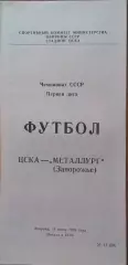 ЦСКА - Металлург Запорожье 11.07.1989 Чемпионат СССР Первая лига