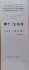 ЦСКА - Кубань Краснодар 20.04.1989 Чемпионат СССР Первая лига