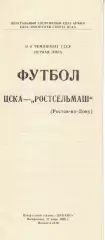 ЦСКА - Ростсельмаш Ростов-на-Дону 17.07.1988 Чемпионат СССР Первая лига (КЛС)