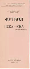 ЦСКА - СКА Ростов-на-Дону 30.05.1988 Чемпионат СССР Первая лига (КЛС)
