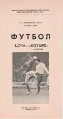 ЦСКА - Котайк Абовян 06.05.1988 Чемпионат СССР Первая лига (КЛС)